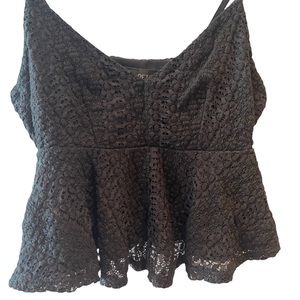 Topshop Petite Black Crop Top Size 4